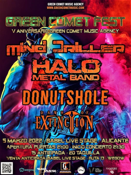 Mind Driller + Halo Metal Band + Donut's Hole + Dawn of Extinction