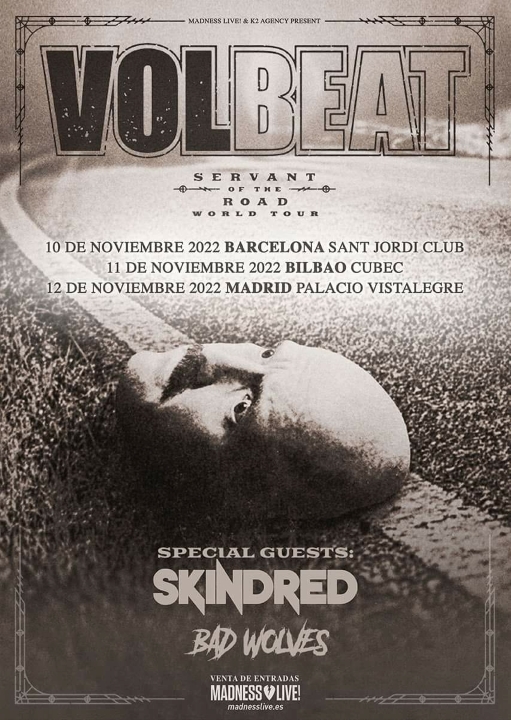 Volbeat + Skindred + Bad Wolves