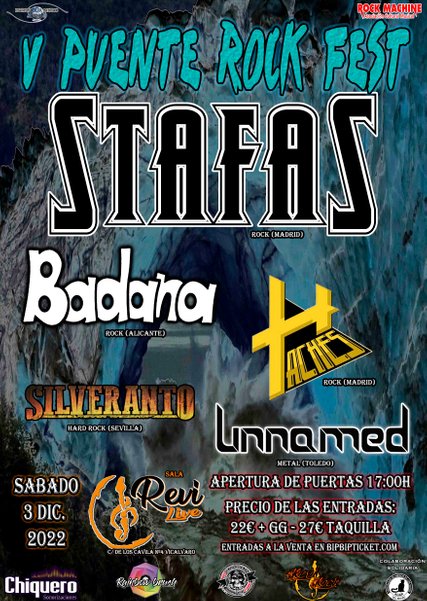 Stafas + Badana + Haches + Silveranto + Unnamed Revi Live (Madrid)
