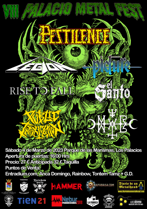 Pestilence + Legion + Picture + Rise to Fall + El Santo + Public Intoxication + Murmur