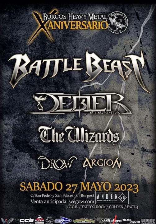 Battle Beast + Debler Eternia + The Wizards + Drow + Argion