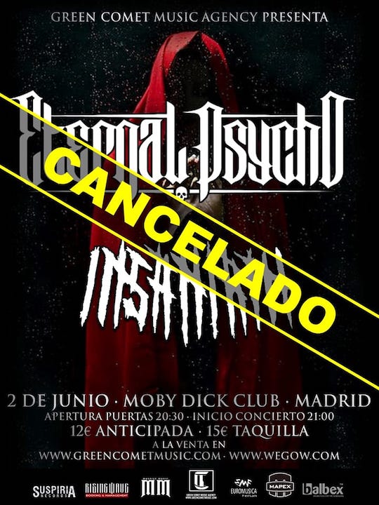 Eternal Psycho + Insaniam Moby Dick (Madrid)