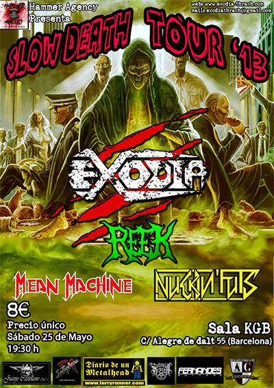 Exodia + Mean Machine + Reek + Nuckin’Futs - 25/05/2013 Sala KGB (Barcelona)
