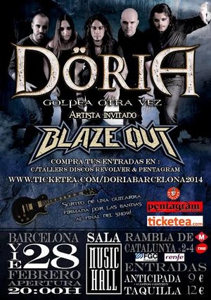 Blaze Out + Döria - 28/02/2014 Music Hall (Bcn)
