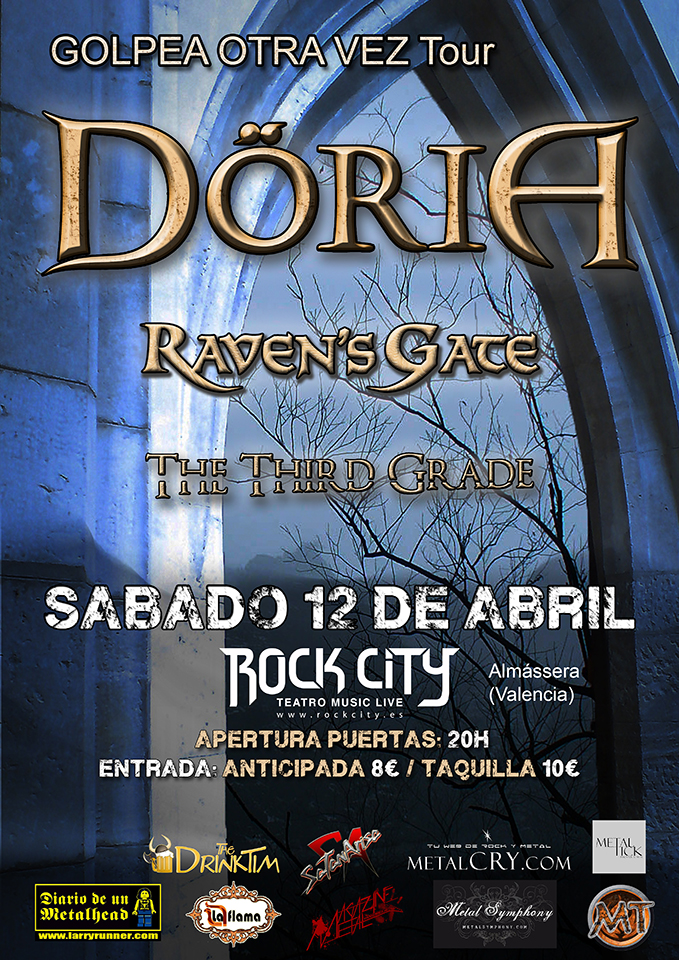 The Third Grade + Raven’S Gate + Döria - 12/04/2014 Rock City (Valencia)