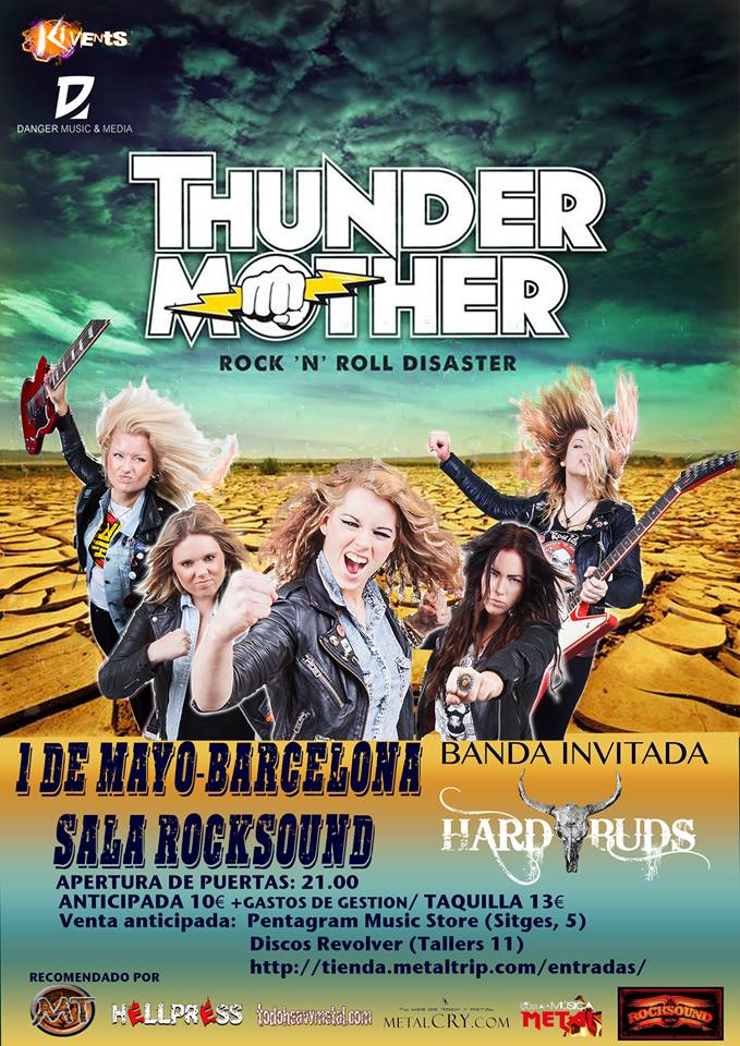 Thunder Mother + Hard Buds - 1/05/2014 Rocksound (Barcelona)