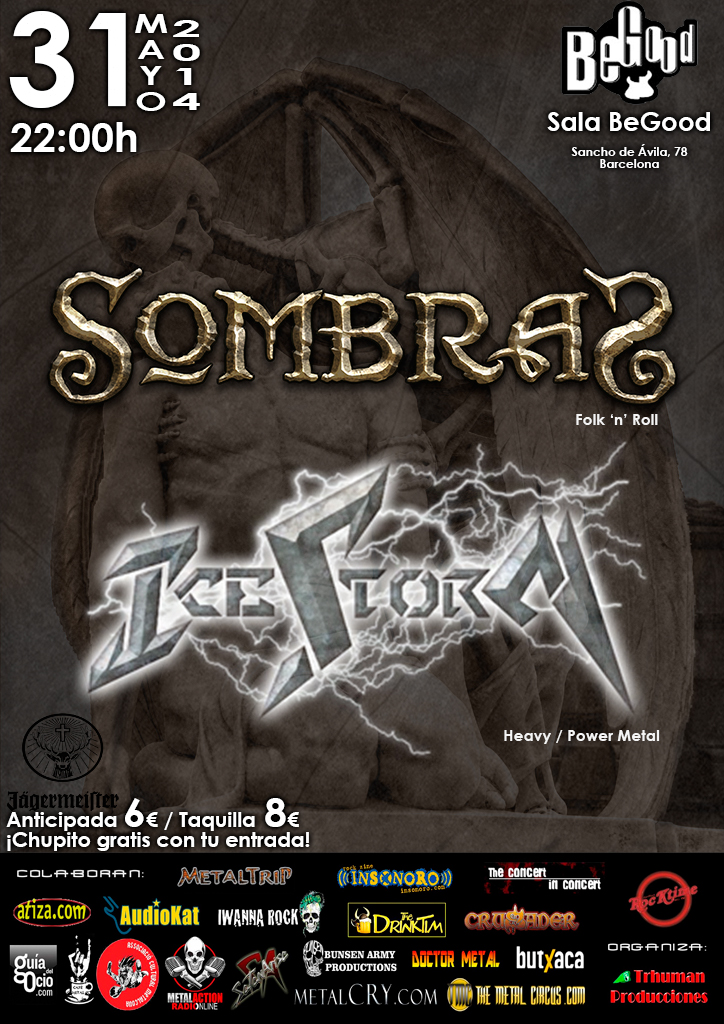 Sombras + Icestorm - 31/5/2014 BeGoood (Barcelona)