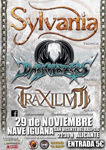 Traxilium + Darkblazers + Sylvania- 29/11/214 Nave Iguana (Alicante)