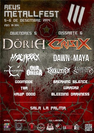 Reus Metall Fest III - 5-6/12/2014 La Palma (Reus) 