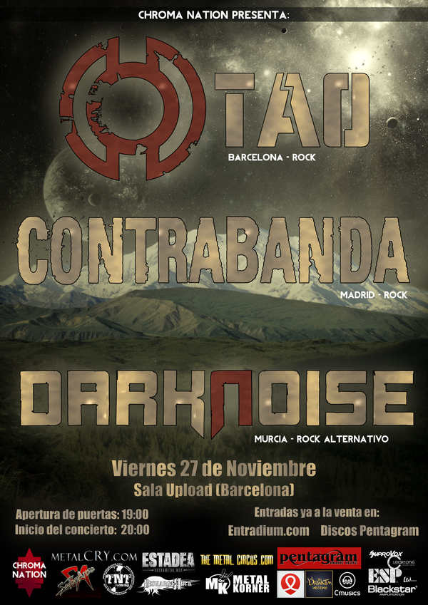 Tao + Contrabanda + Darknoise - 27/11/2015 Sala Upload (Barcelona)