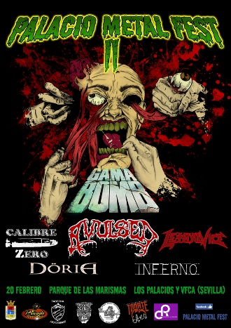 Palacio Metal Fest II – Avulsed – Gama Bomb – Lethal Vice – Calibre Zero – Döria – Inferno – 20/02/2016