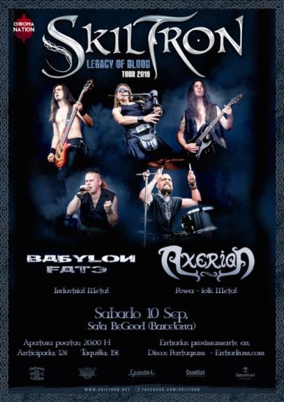 Skiltron + Babylon Fate + Axerion - 10/09/2016 - Sala BeGood (Barcelona)