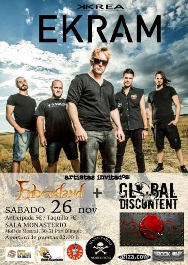 Embersland + Ekram + Global Discontent - 26/11/2016 - Monasterio (Bcn)