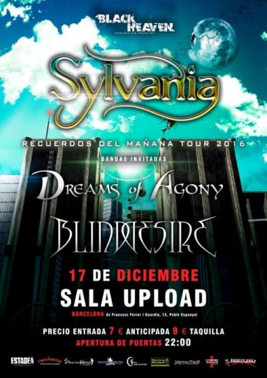 Sylvania + Dreams of Agony + Blind Desire - 17/12/2016 - Sala Upload (Barcelona)
