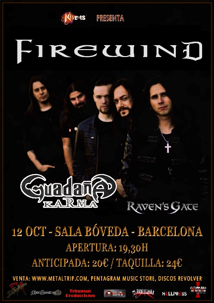 Firewind + Guadaña + Raven's Gate - 12/10/2017 - Sala Bóveda (Bcn)