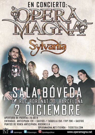 Opera Magna + Sylvania - 02/12/2017 - Sala Bóveda (Bcn)