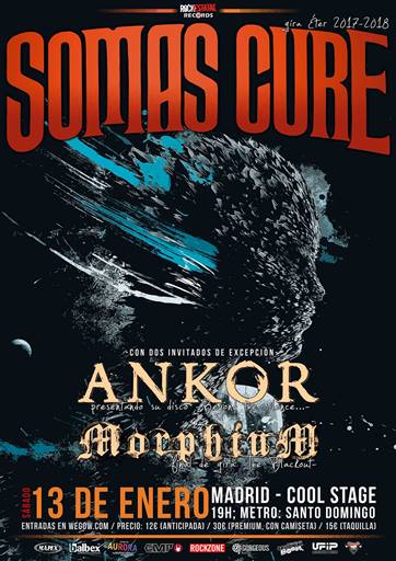 Somas Cure + Ankor + Morphium - 13/01/2018 - Cool Stage (Madrid)