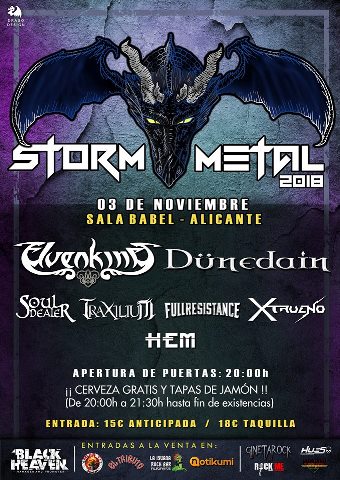 Storm Metal Fest 2 - 03/11/2018 - Sala Babel (Alicante)