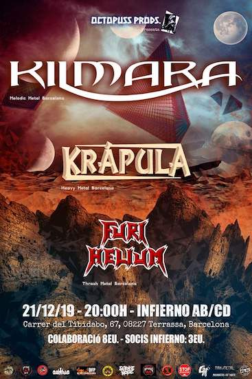 Kilmara + Krápula + Furi Helium - 21/12/2019 - Infierno AB/CD (Terrassa)