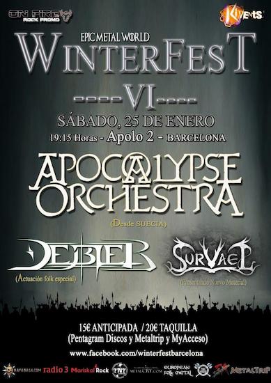 Winterfest VI - Survael + Debler + Apocalypse Orchestra - 25/01/2020 - Apolo 2 (Bcn)