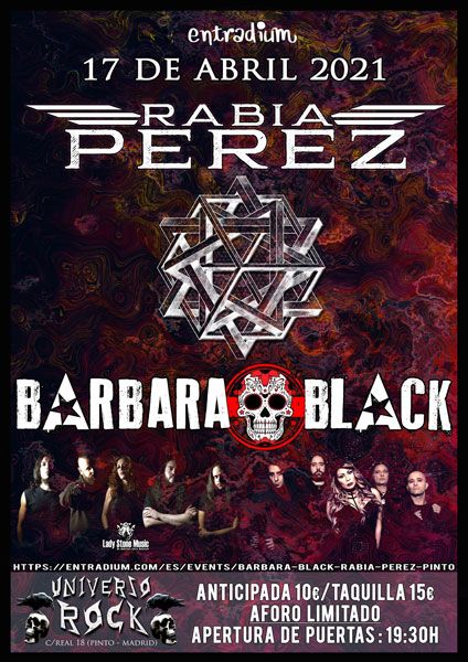 Rabia Pérez + Bárbara Black - 17/04/2021 - Universo Rock (Pinto)