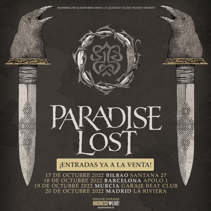 Paradise Lost + Obsidian Kingdom - 19/10/2022 - Garaje Beat Club (Murcia)