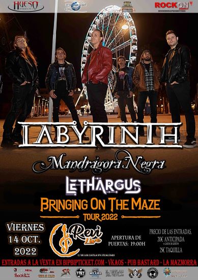 Labyrinth + Mandrágora Negra + Lethargus - 14/10/22 - Revi Live (Madrid)