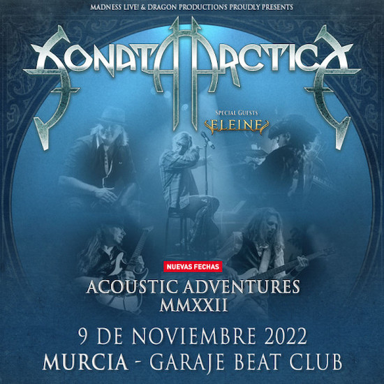 Sonata Arctica + Eleine - 09/11/2022 - Garaje Beat Club (Murcia)