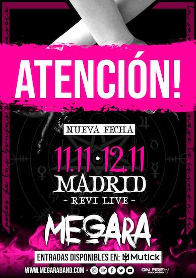 Megara - 11-12/11/22 - Sala Revi Live (Madrid)