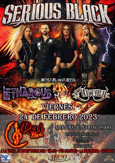 Serious Black + Lethargus + Ethernal - 24/02/2023 - Revi Live (Madrid)