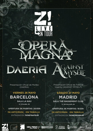 Daeria + Opera Magna + Against Myself - 27/05/23 - The Bassement Club