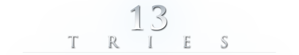 Thirteen Tries logo