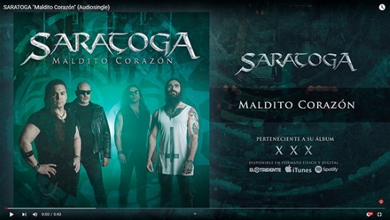 Saratoga, nuevo single de XXX: Maldito Corazón