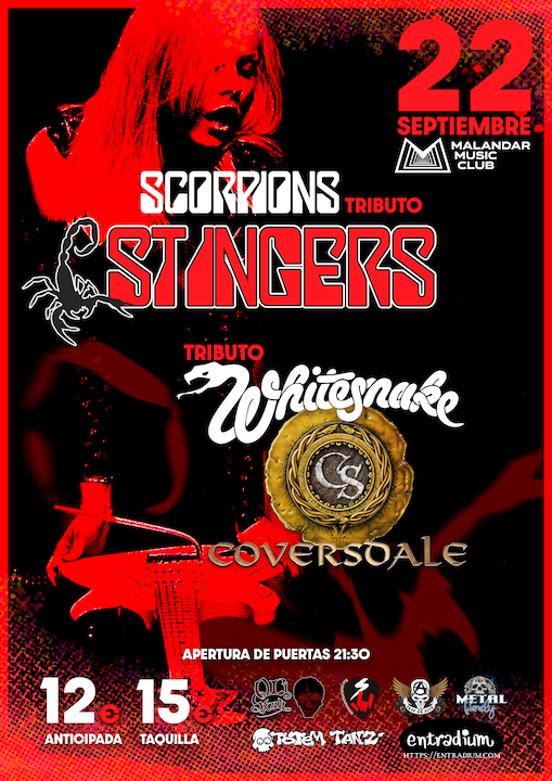 Stingers (Tributo a Scorpions) + Coversdale (Tributo a Whitesnake) Malandar Music Club (Sevilla)
