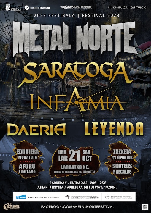 Saratoga + Infamia + Daeria + Leyenda