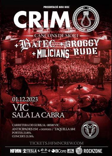 Crim + Batec + Milicians + Groggy Rude La Cabra (Vic)