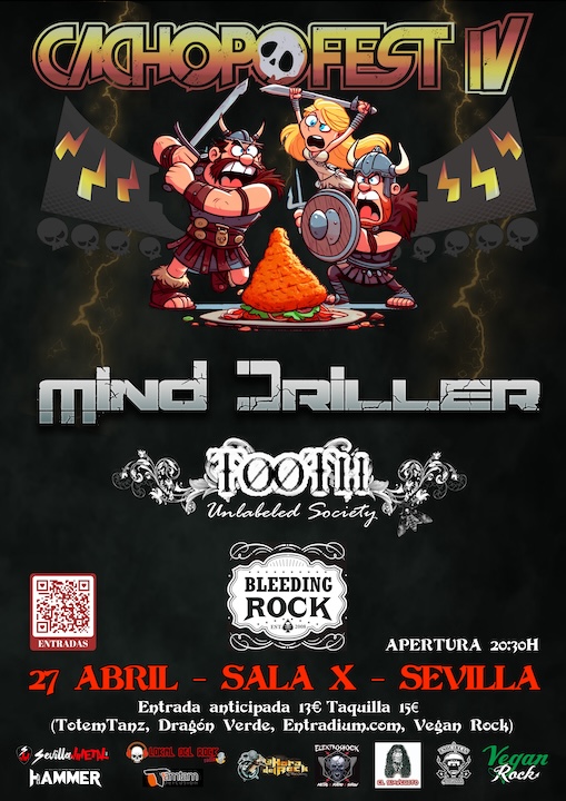 Mind Driller + Tooth: Unlabeled Society + Bleeding Rock