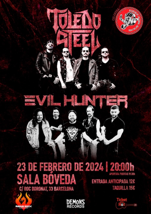 Toledo Steel + Evil Hunter Bóveda (Barcelona)