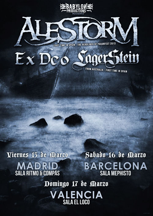 Alestorm + Ex Deo + Lagerstein - 16/03/2013 Sala Mephisto (Barcelona)