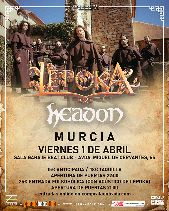 Lèpoka + Headon – 01/04/22 – Garaje Beat Club (Murcia)