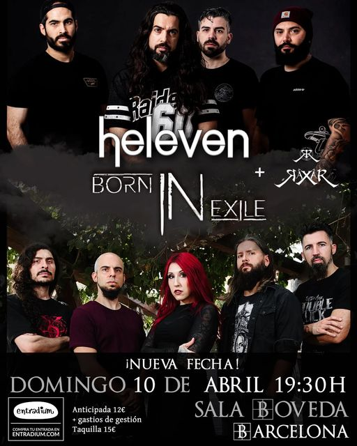 Raxar + Heleven + Born In Exile - 10/04/2022 - Sala Bóveda (Bcn)