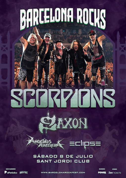 Eclipse + Angelus Apatrida + Saxon + Scorpions - 8/7/23 - Sant Jordi Club (Bcn)