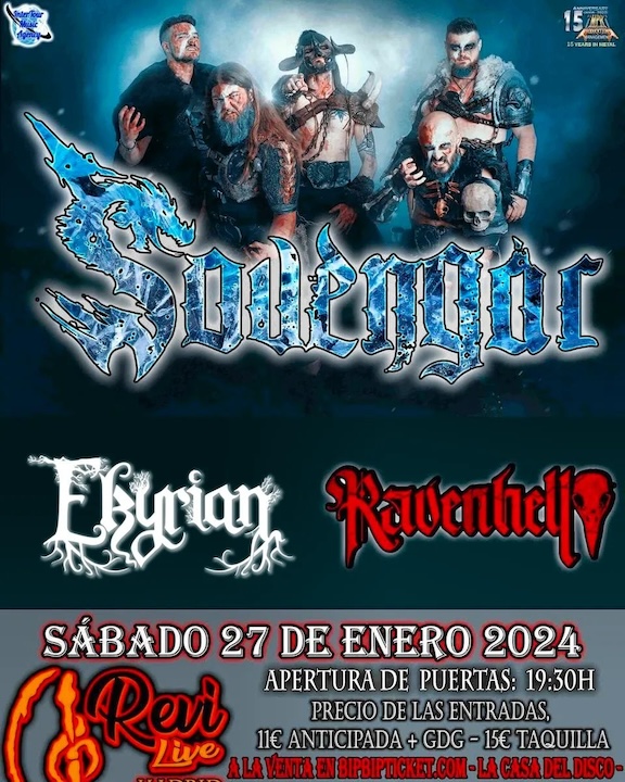 Sovengar + Ekyrian + Ravenhell- 27/01/24 - Revi Live (Madrid)
