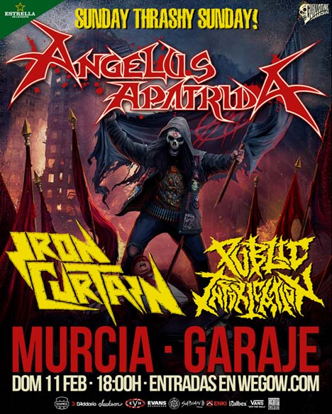 Angelus Apatrida + Iron Curtain + Public Intoxication - 11/02/2024 - Garaje Beat Club (Murcia)
