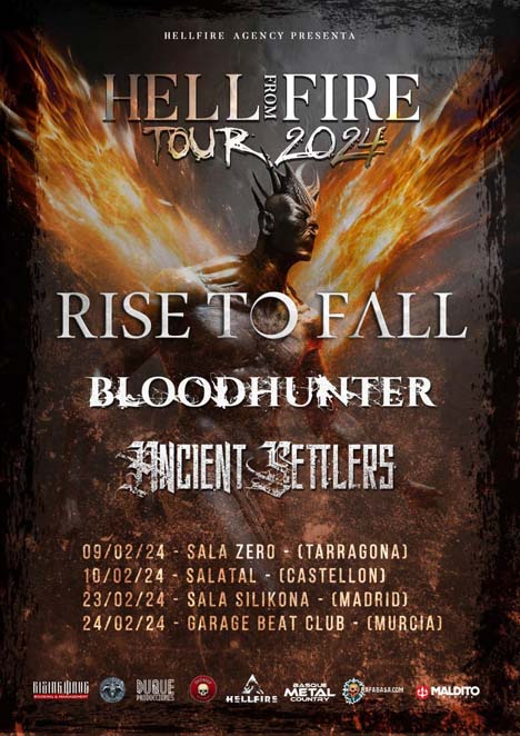 Rise To Fall + Bloodhunter + Ancient Settlers - 24/02/24 - Garage Beat Club (Murcia)