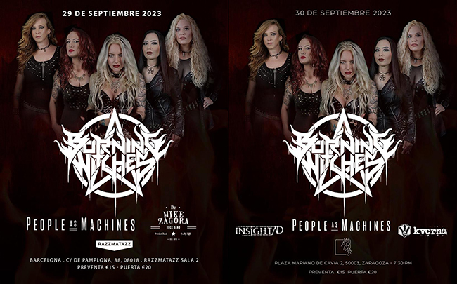 Burning Witches Spanish tour - 29-30/09/2023 - Bcn / Zgz