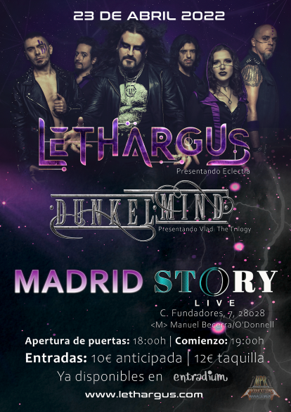 Lethargus + Dunkelmind - 23/04/22 - Sala Story Live (Madrid)