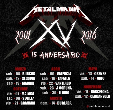 Metalmania anuncia las primeras fechas de su aniversario